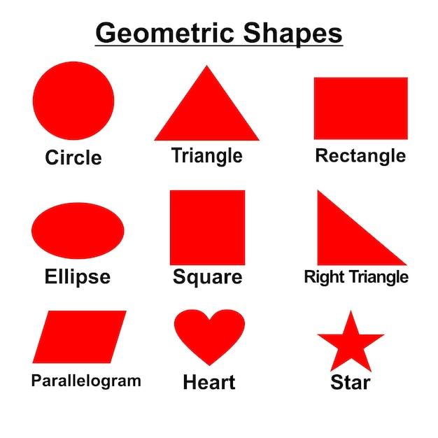 Verschillende geometrische vormen