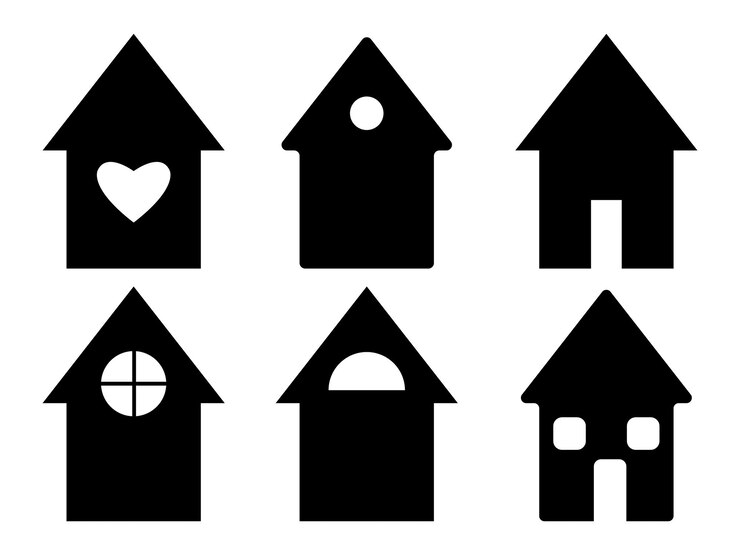 Vector verschillende huisillustraties