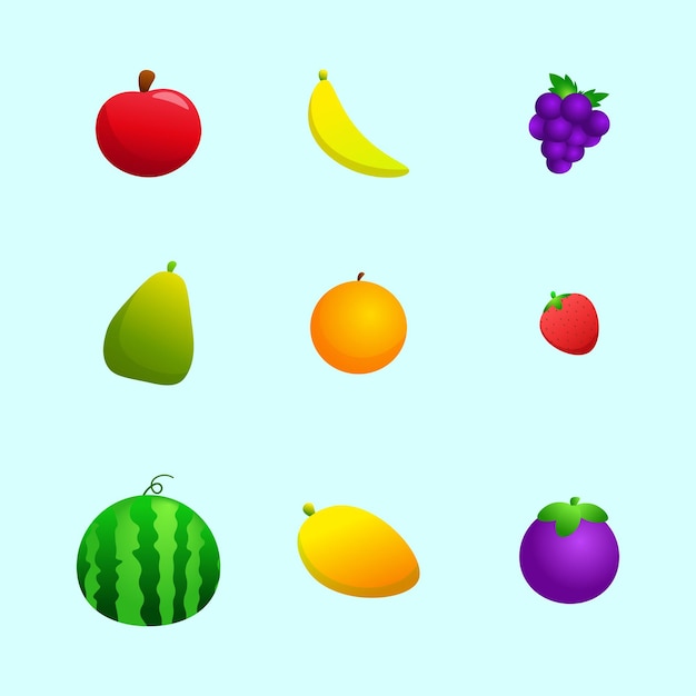 verschillende soorten vers en gezond fruit