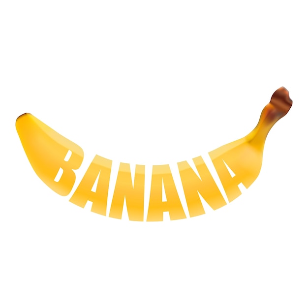 Vector verse bananenbelettering