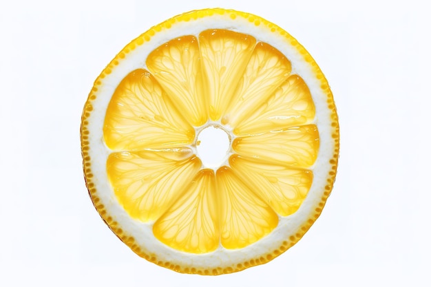 Vector verse citroensnijden op witte achtergrond