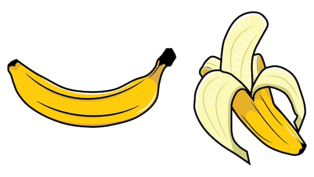 Verse gele banaan