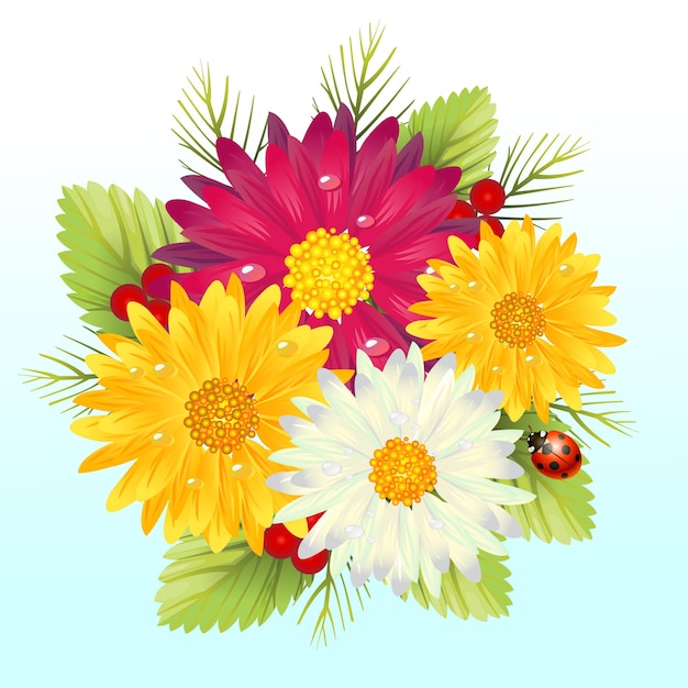 Verse gerbera daisy flower arragement