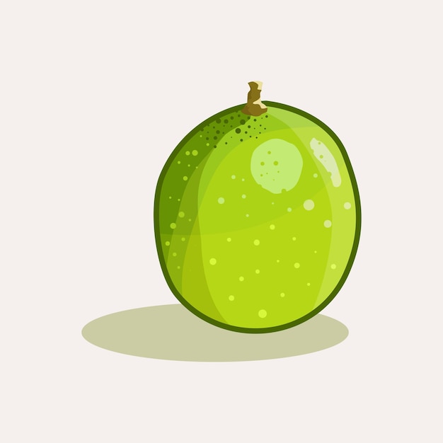 Vector verse groene limoen fruit hand getekende cartoon afbeelding