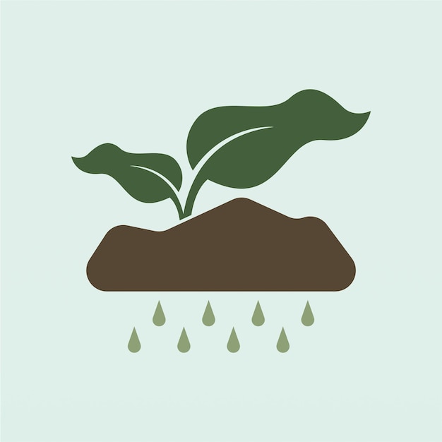 Verse spruit logo sjabloon