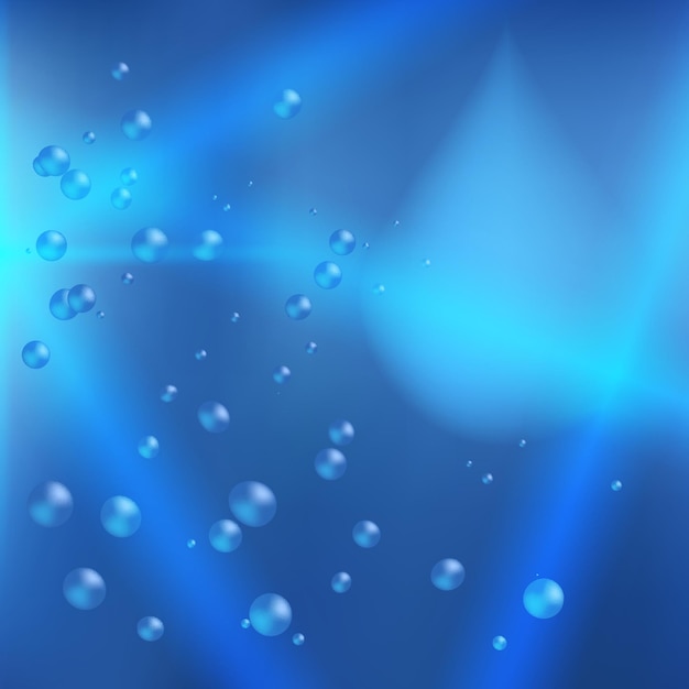 Versheid natuurlijk thema een zoetwaterachtergrond van blauw Elementenontwerp Abstract golvend voor overlappende achtergrond van pagina onder maasrand van titel voorlabel spa-producten Vector illustratie eps 10