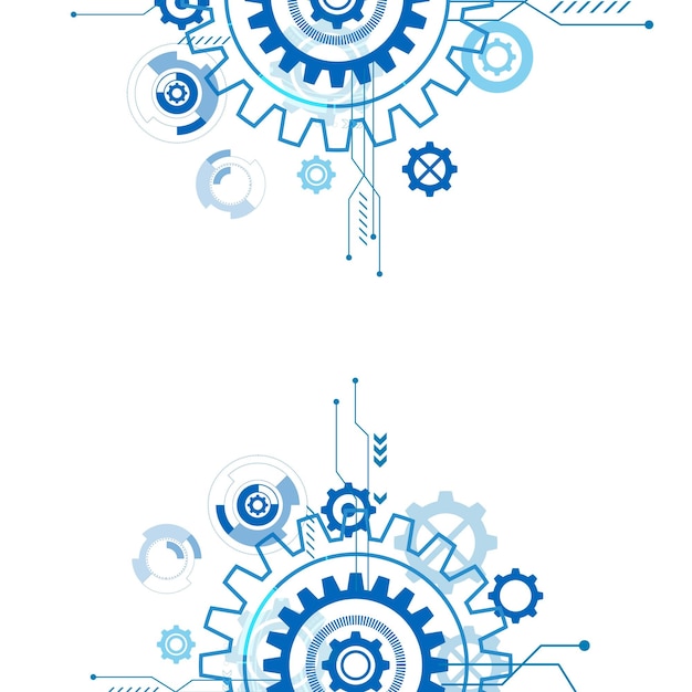 Versnelling toekomstige pictogram vectorillustratie