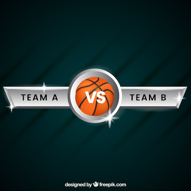 Vector versus background with basketball ball