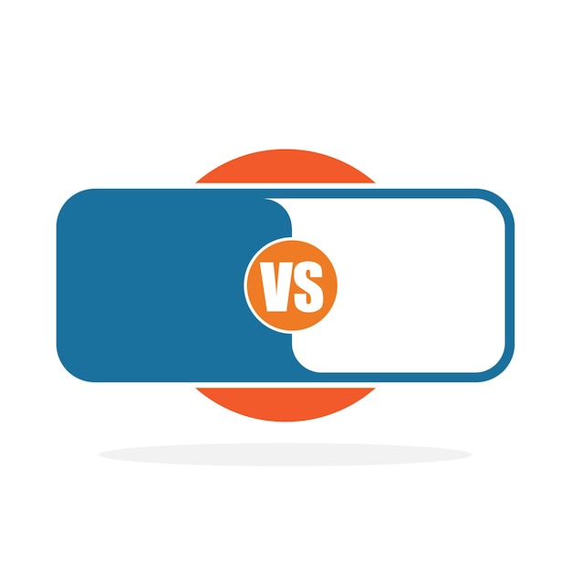 Versus brieven logo - vector. kleur creatief pictogram. versus scherm