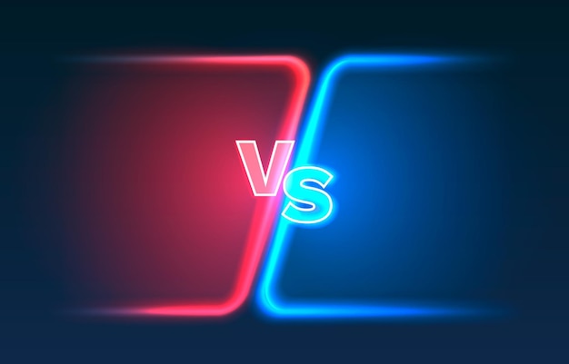 versus game cover banner sport vs team concept vector illustration