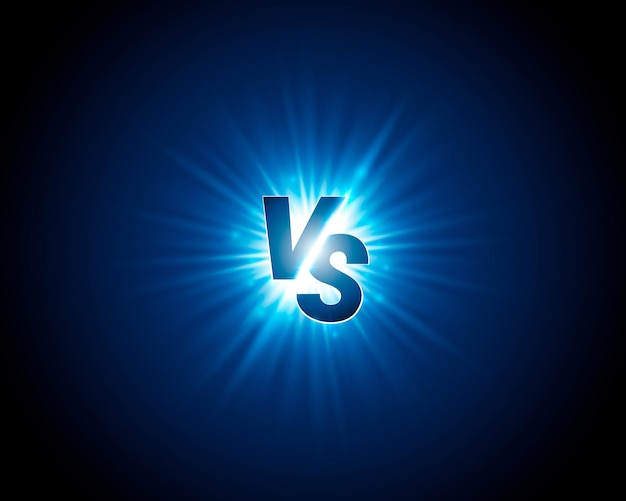 Versus game cover, banner sport vs, team concept