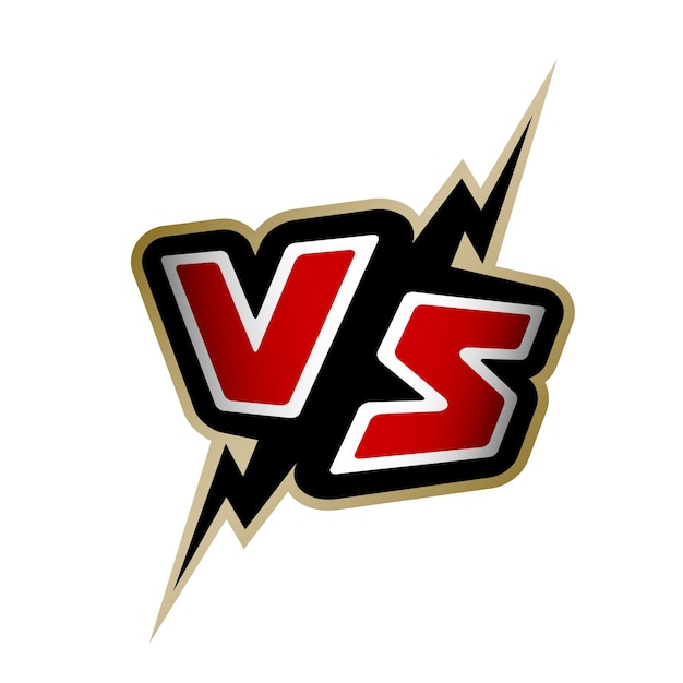versus letters vs logo