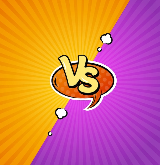 Versus Logo Background Vector