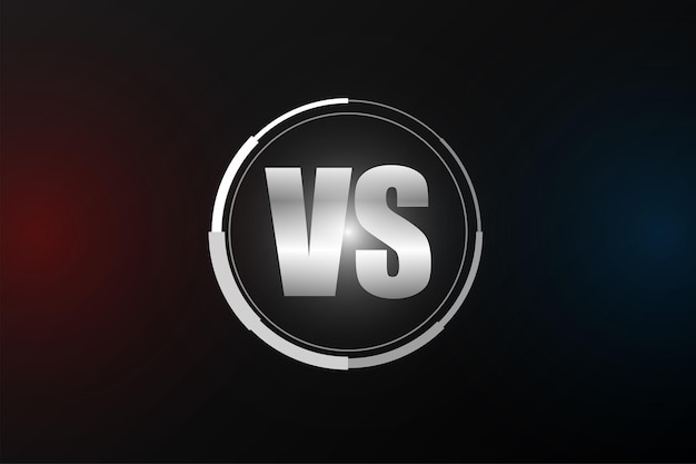 Versus logo vs letters voor sport en vechtcompetitie Battle vs match