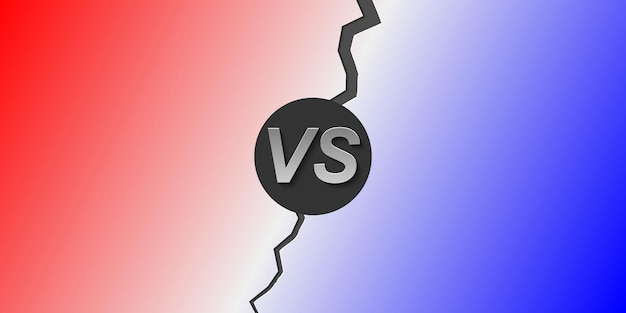 Versus scherm achtergrond vector illustratie