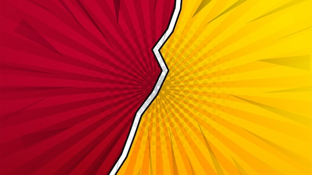 Versus scherm Vecht achtergronden tegen elkaar Rood roze geel oranje versus vs achtergrond