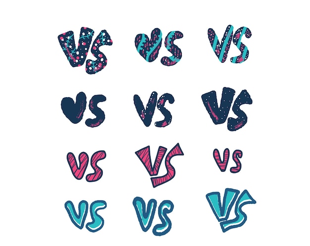 Versus scherm vector illustratie versus kaart