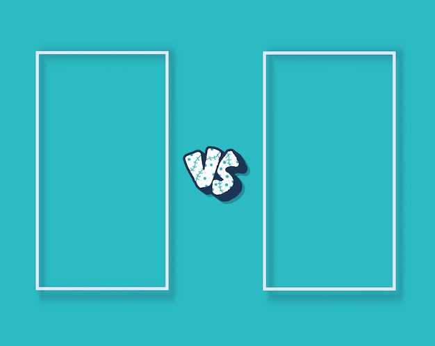 Vector versus screen vector illustration vs card