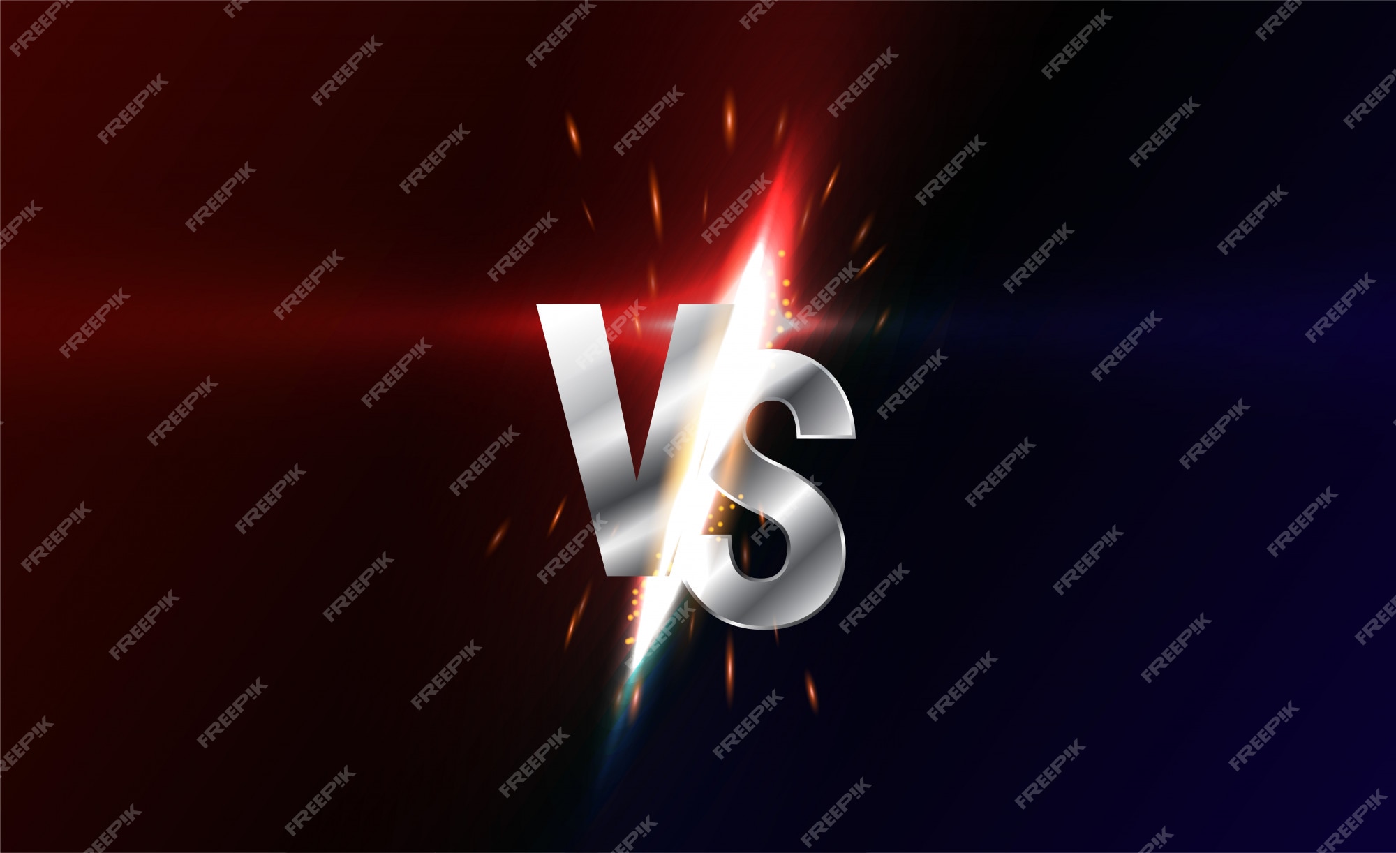 Premium Vector, Versus screen. vs battle headline, conflict duel between  red and black teams. confrontation fight competition.