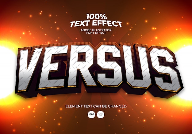 Versus Text Effect