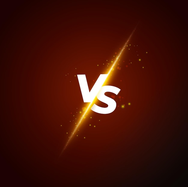 Versus vs background vector illustration