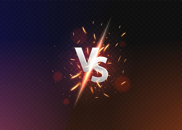 Versus vs background versus logo vs letters for sports and fight competitionvector illustration