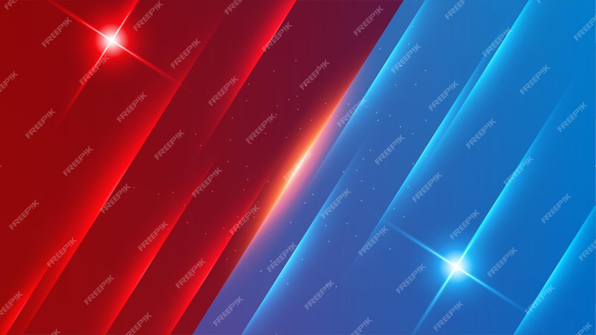 Premium Vector  Versus battle vs background with blue and red frame neon  light