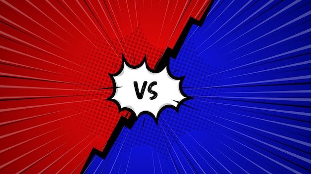 Versus vs Fight backgrounds comics style design Vector illustration