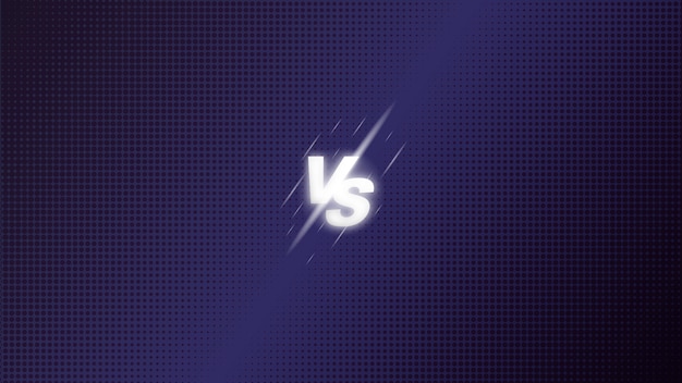 Versus vs fight battle screen background halftone. Premium 