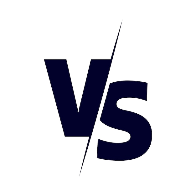 Vector versus or vs letters logo design inspiration