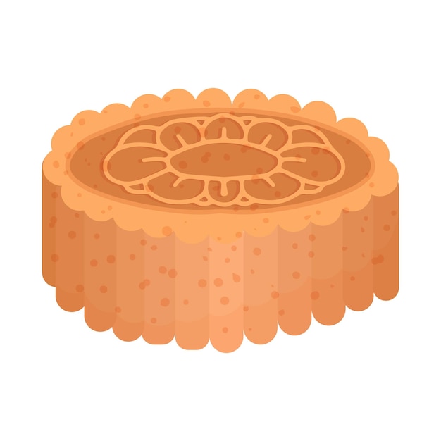 Vertaling Chinese Mooncake Happy Mid Autumn Festival Cakes heeft verschillende patronen Vector illustratie geïsoleerd op witte achtergrond