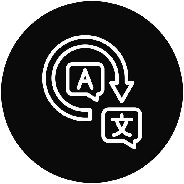 Vertaling vector icoon illustratie van Literatuur icoon set