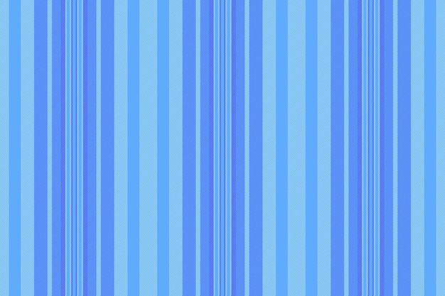 Vector verticaal patroon achtergrond van textiel stof streep met een naadloze vector lijnen textuur in blauwe en cyan kleuren
