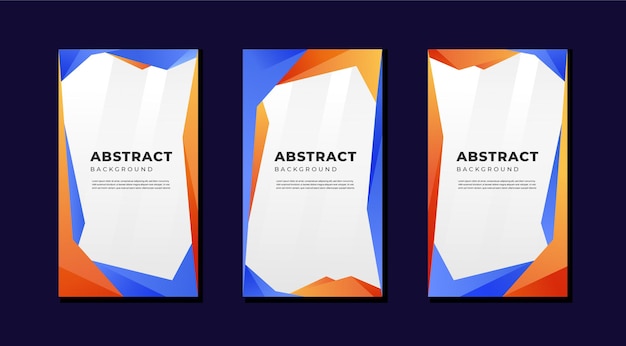 Vertical background design colorful with geometric shape