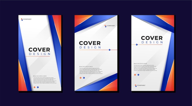 Vertical background design colorful with geometric shape