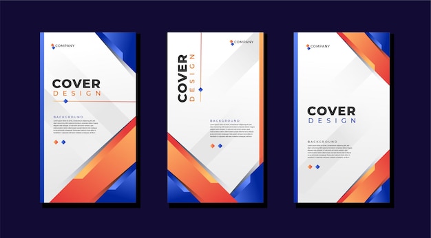 Vertical background design colorful with geometric shape