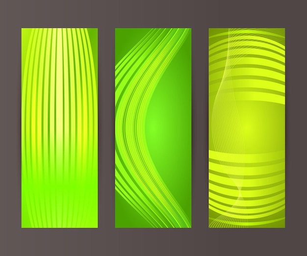 Vertical banner set design element background glow abstract shape10