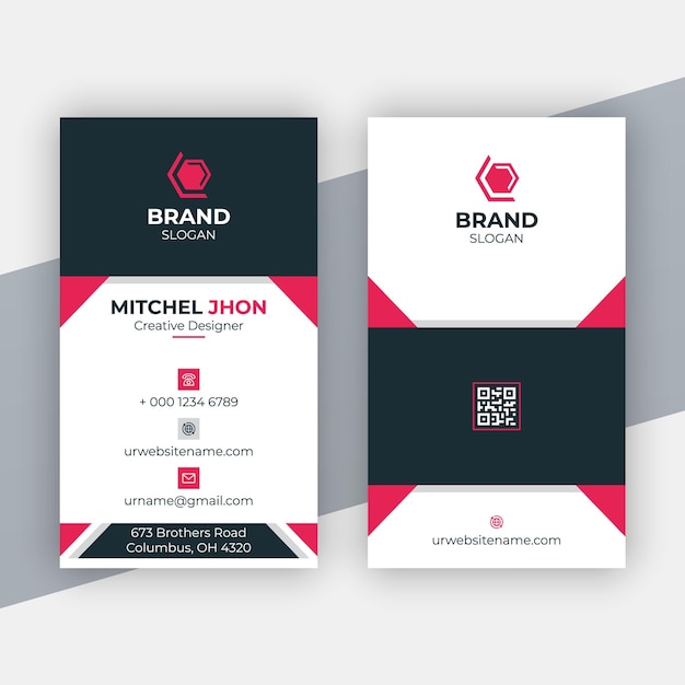 Vertical Business card