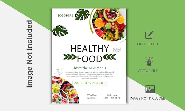 Vector vertical business flyer template