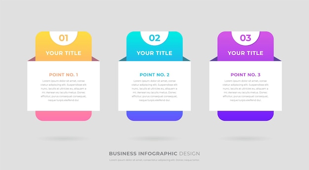 Vector vertical business process infographic template