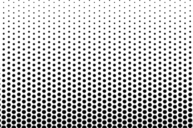 Vertical gradient halftone dots background. Pop art template, texture. Vector illustration