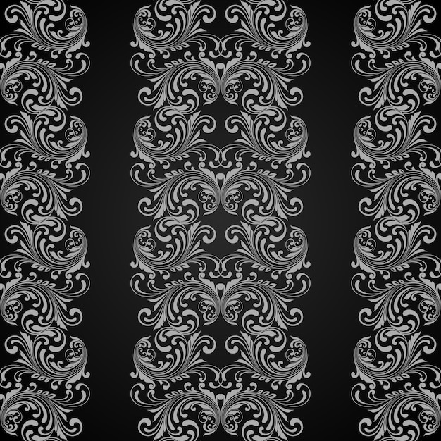 Vector vertical grey seamless pattern