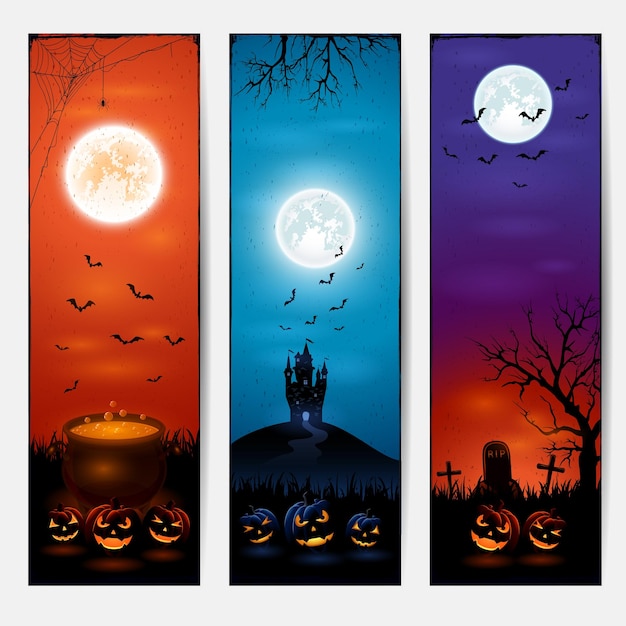 Banner di halloween verticale