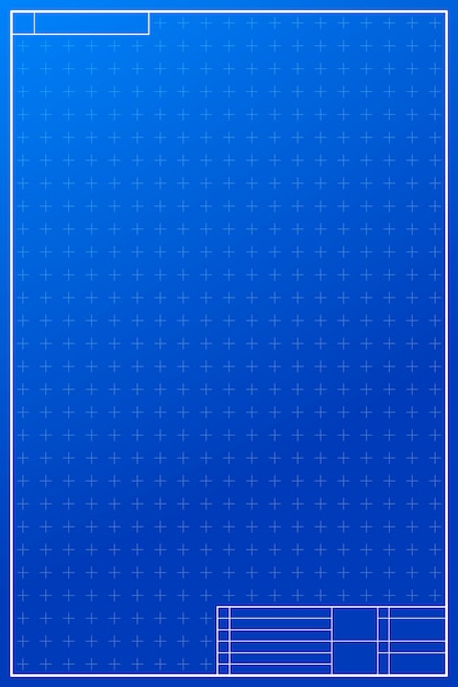 Vector vertical layout in blueprint style with marks