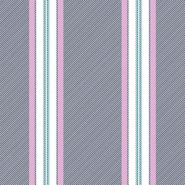 Vertical lines stripe pattern in blue Vector stripes background fabric texture Geometric striped line seamless abstract design