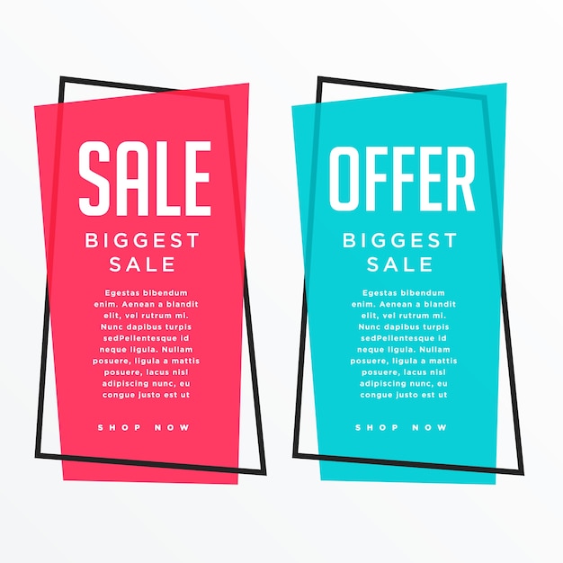 Vector vertical sale banner card design for your promotion