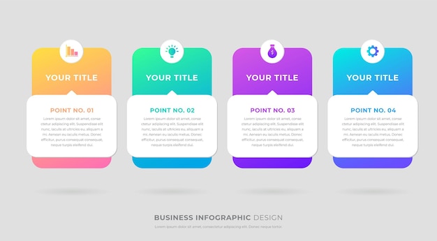 Verticalbusiness infographic label set