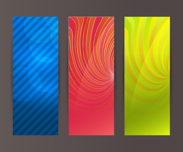 Vector verticale banner decorontwerp element achtergrond gloed abstracte shape46