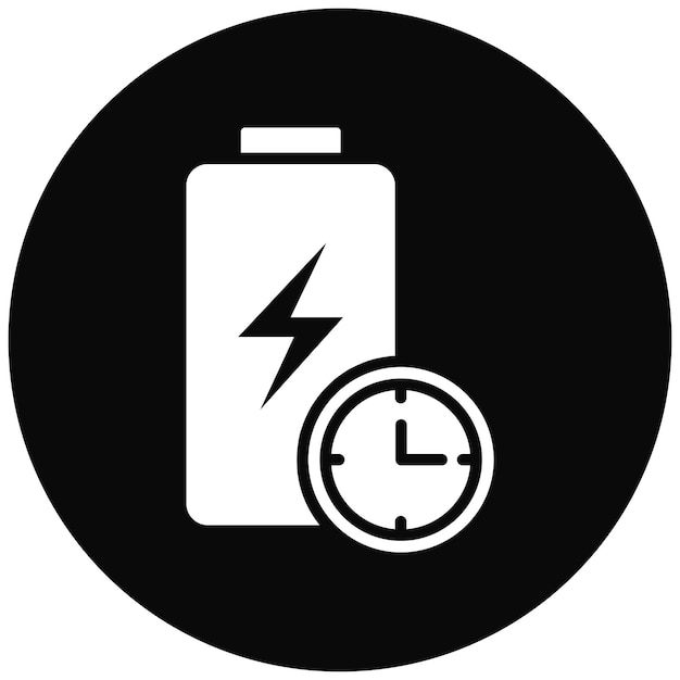 Vertraging vector icoon Kan worden gebruikt voor Battery en Power iconen