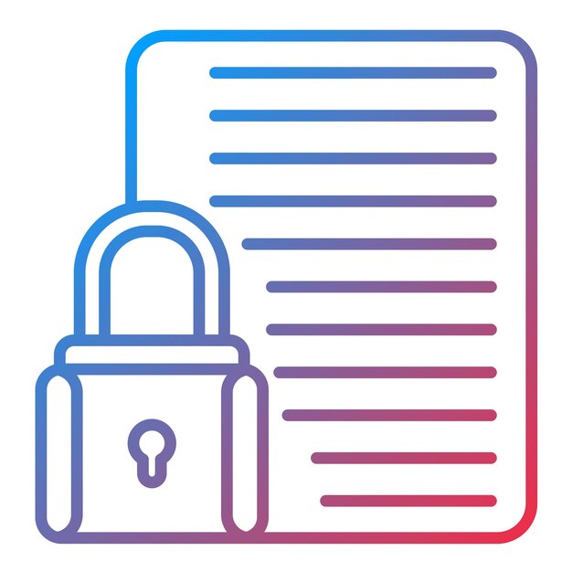 Vertrouwelijke projecticon vector afbeelding Kan worden gebruikt voor projectbeheer